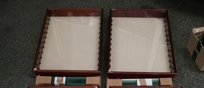 Lot 551 - 2x PICTURE PRIDE DISPLAY CABINETS WITH SHELVES