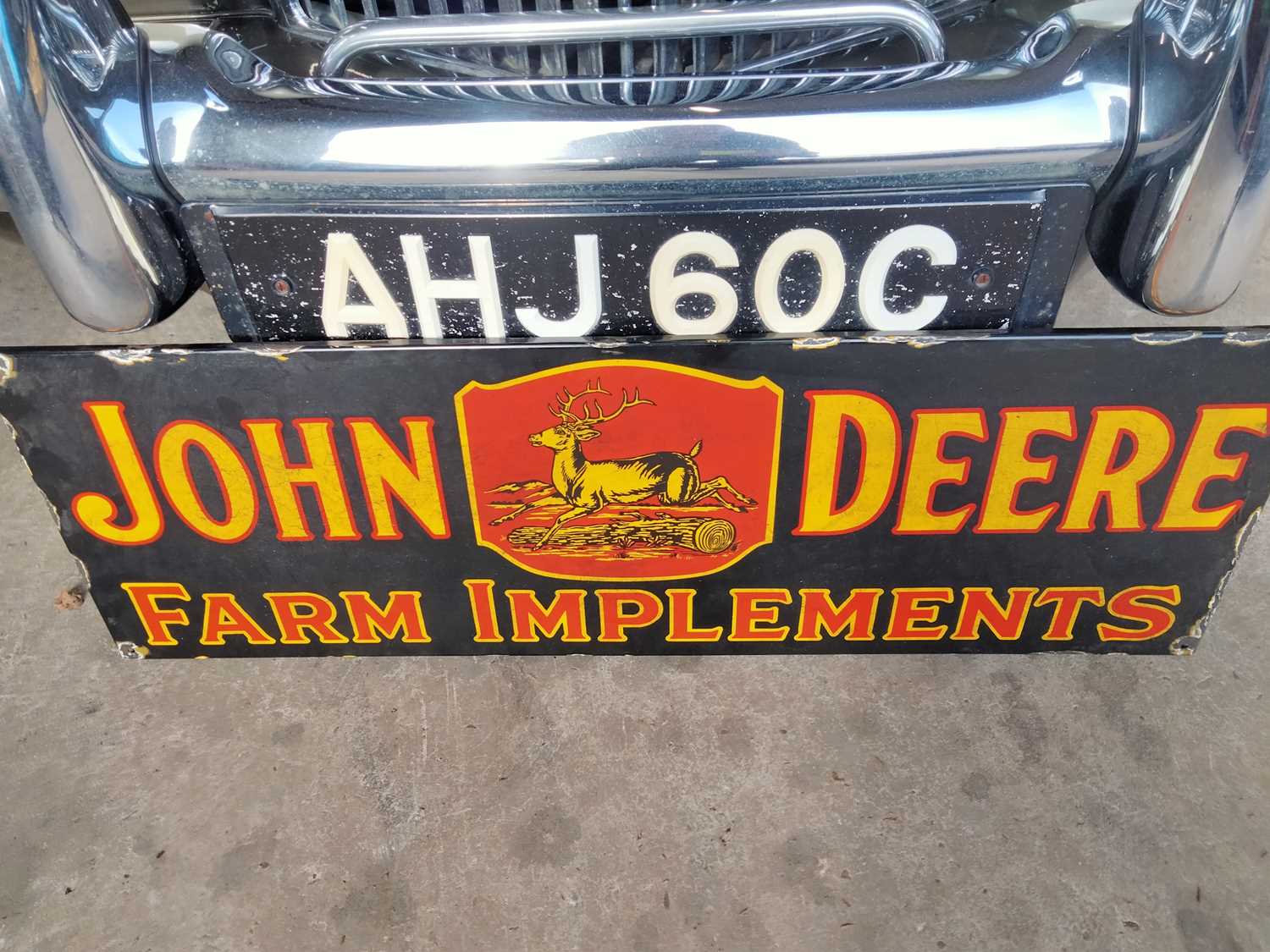 Lot 592 - JOHN DEERE SIGN