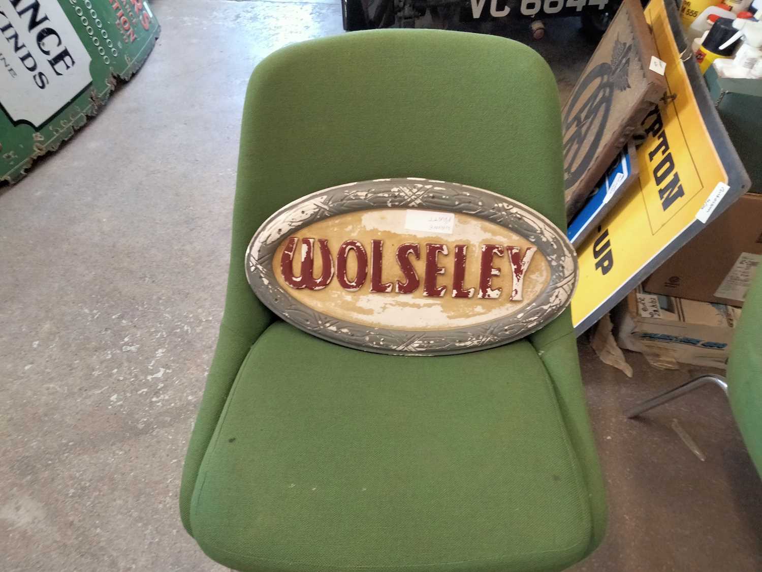 Lot 594 - WOLSELEY SIGN