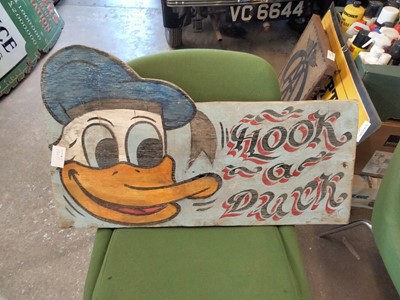 Lot 596 - DONALD DUCK SIGN