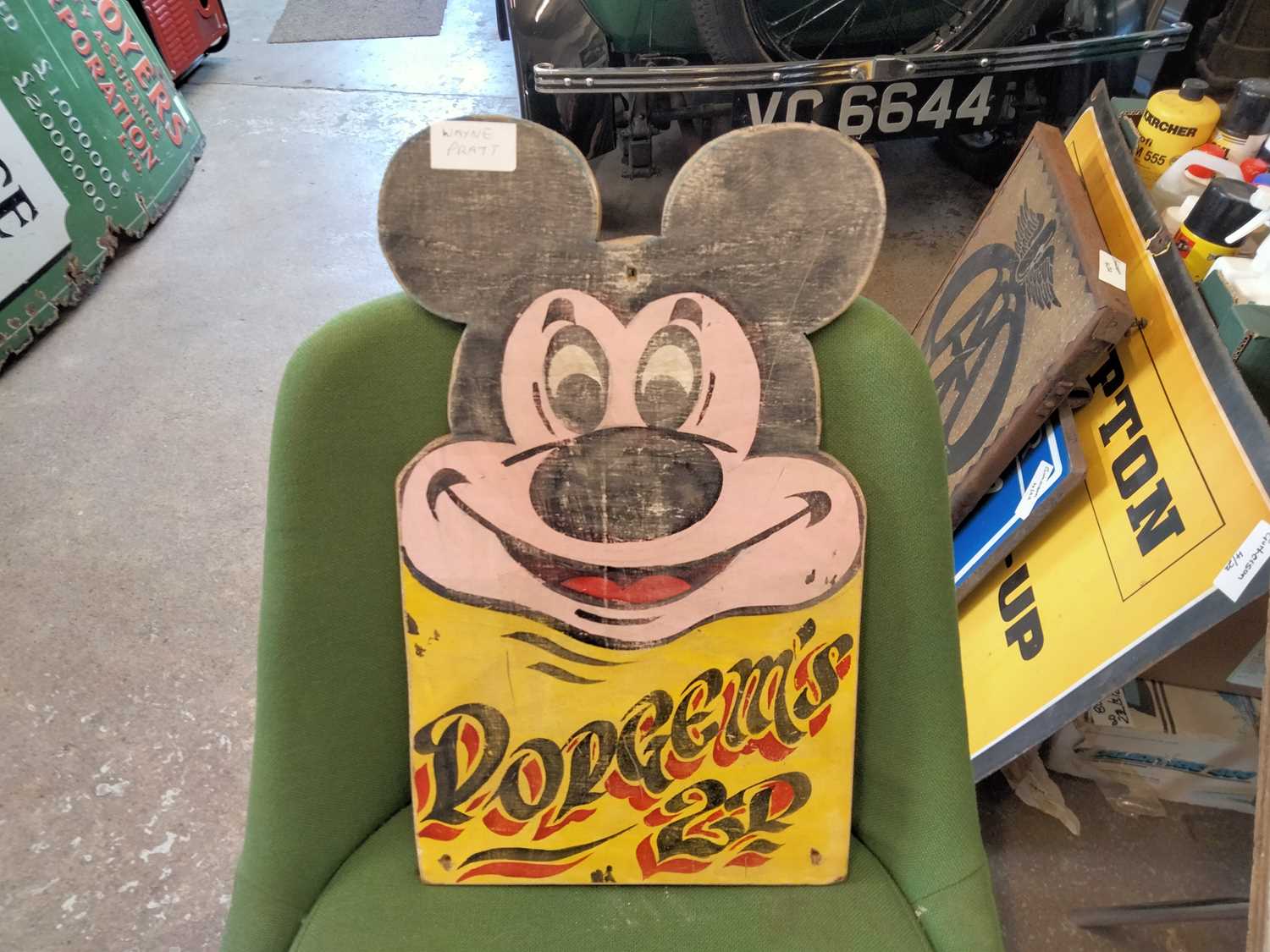 Lot 600 - MICKEY MOUSE SIGN