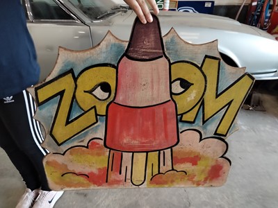 Lot 618 - ZOOM ICE CREAM SIGN