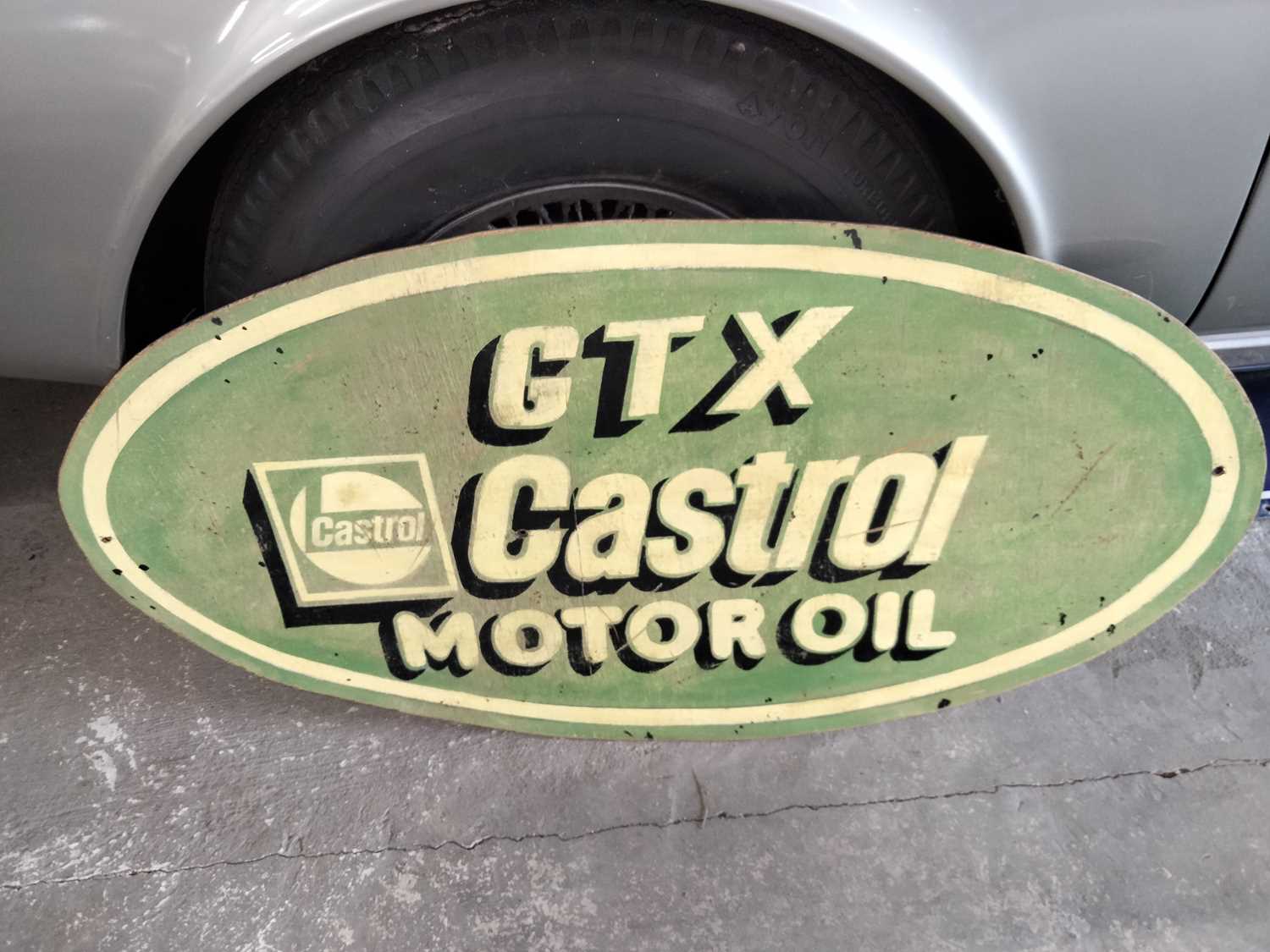 Lot 621 - GTX CASTROL SIGN