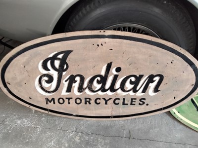 Lot 622 - INDIAN MOTORCYCLE SIGN