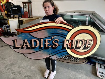 Lot 628 - LADIES RIDE SIGN