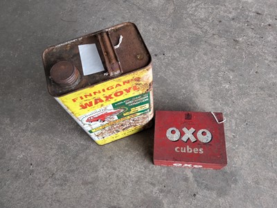 Lot 635 - FINNIGANS OIL TIN & OXO TIN