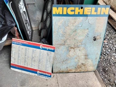 Lot 639 - MICHELIN SIGN & CROMPTON BATTERY SIGN