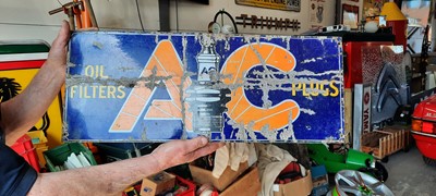 Lot 155 - AC FILTERS AND PLUGS SIGN