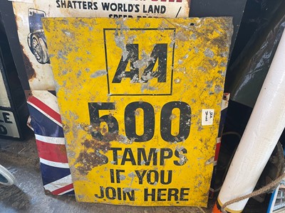 Lot 109 - AA STAMP SIGN