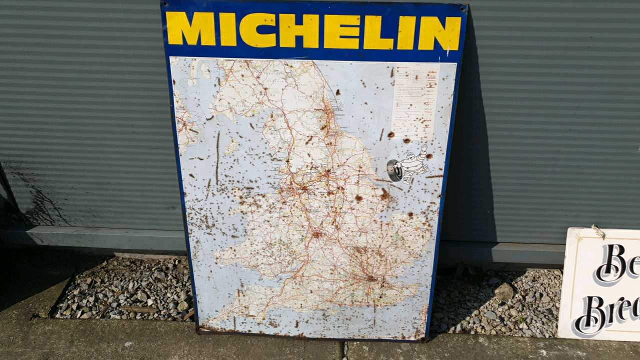 Lot 150 - MICHELIN UK MAP SIGN