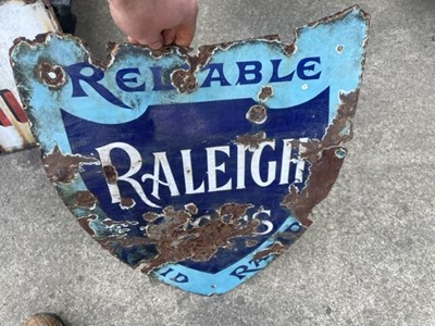 Lot 284 - RALEIGH CYCLES SIGN