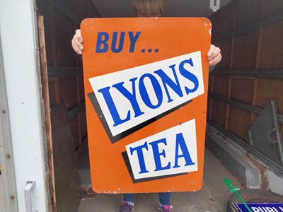 Lot 3 - LYONS TEA SIGN