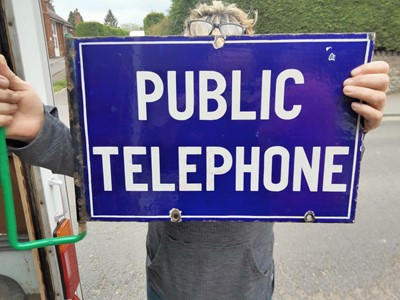 Lot 11 - PUBLIC TELEPHONE DOUBLE SIDED SIGN