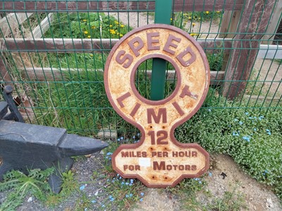 Lot 167 - SPEED LIMIT SIGN (HEAVY)