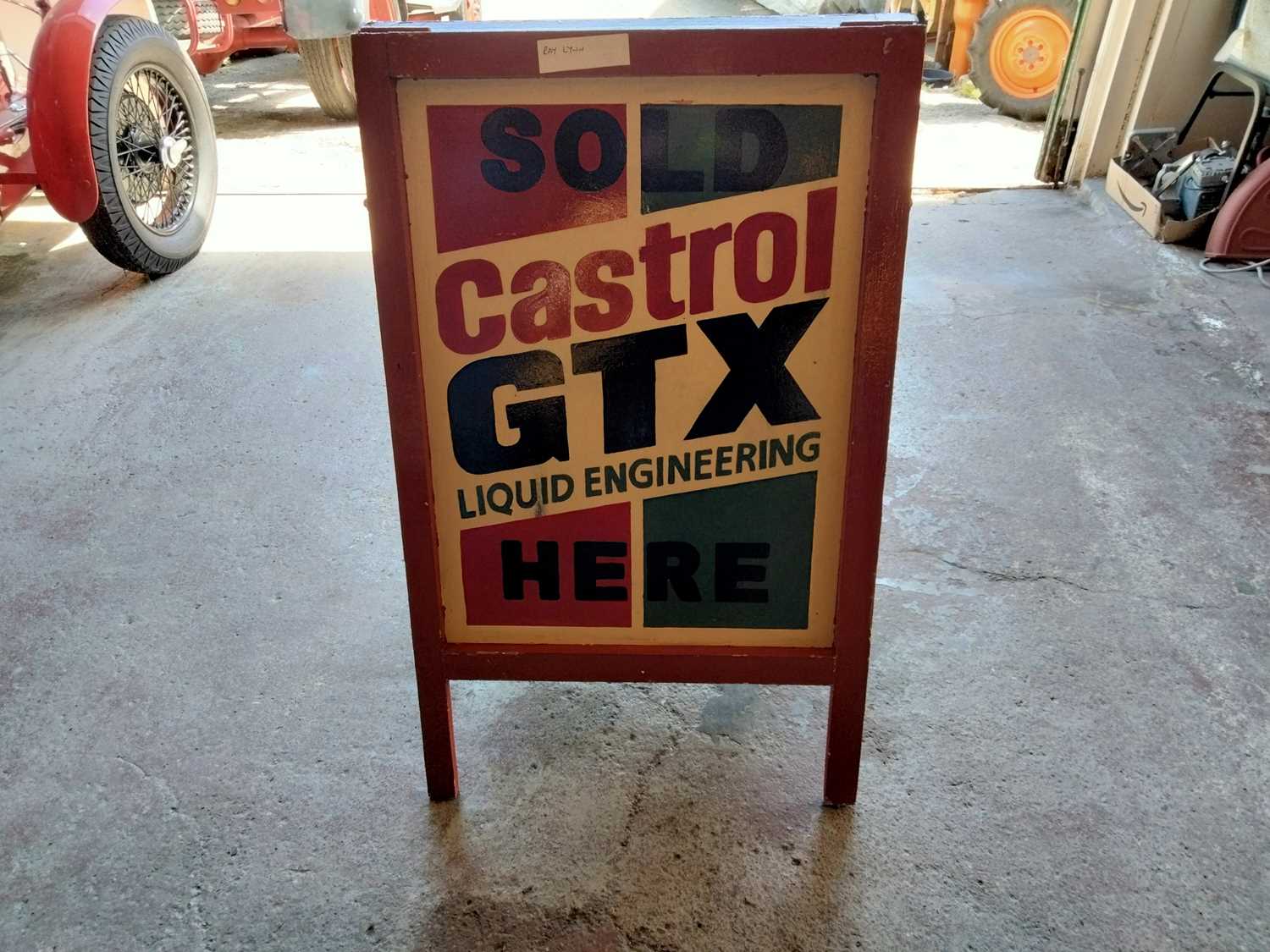 Lot 471 - CASTROL STATIC SIGN BOARD