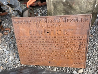Lot 587 - LONDON & NORTH WESTERN SIGN