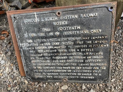 Lot 593 - LONDON & NORTH EASTERN SIGN