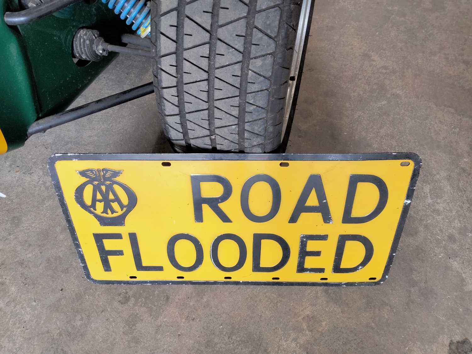 Lot 41 - AA ROAD FLOODED SIGN