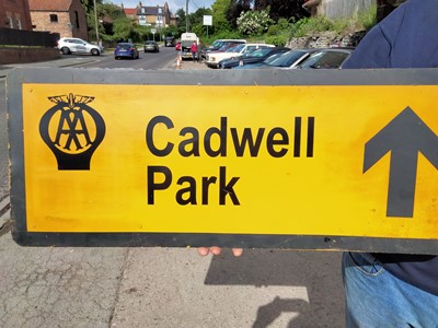 Lot 66 - AA CADWELL PARK SIGN