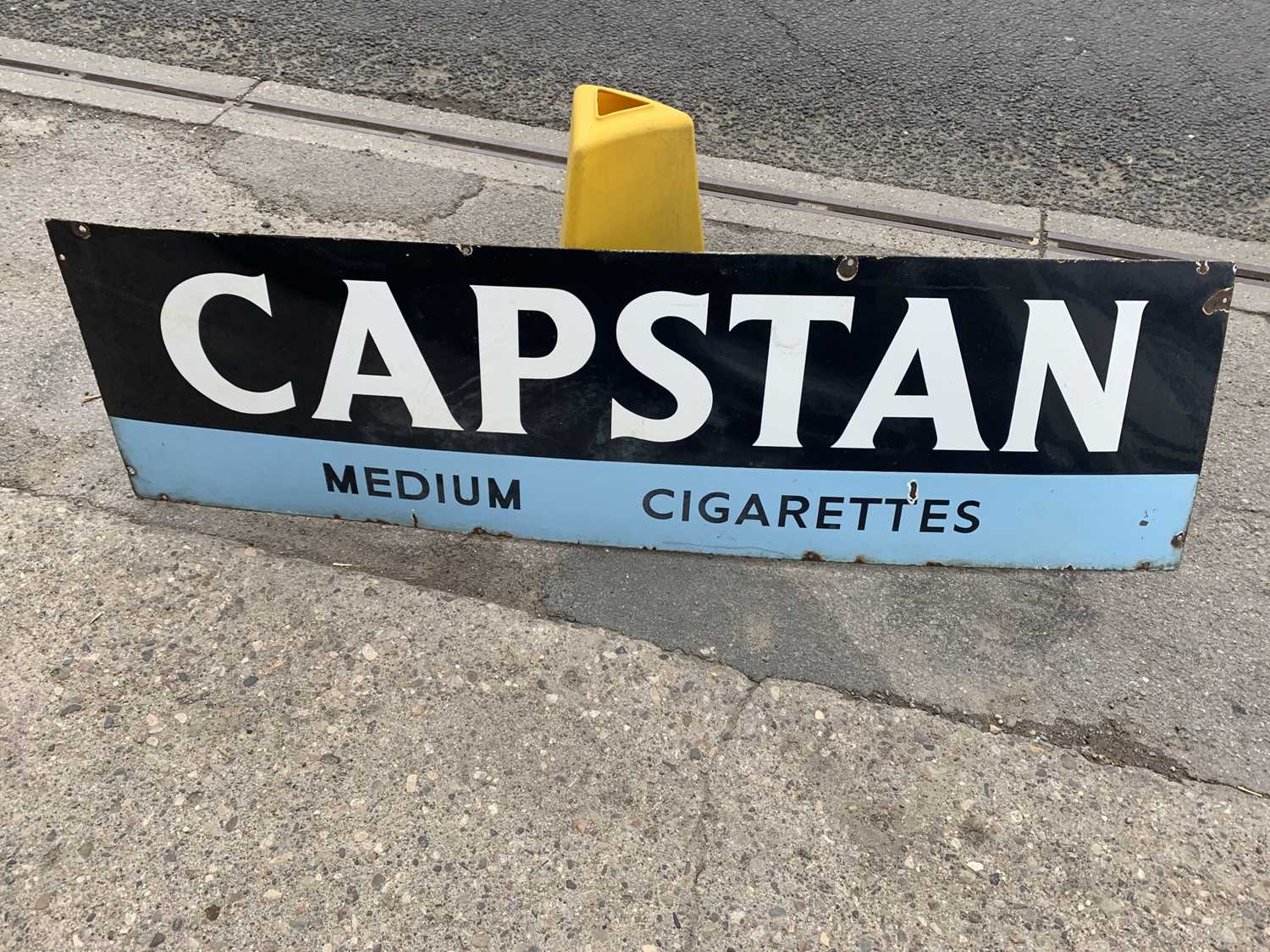 Lot 56 - CAPSTAN ENAMEL SIGN