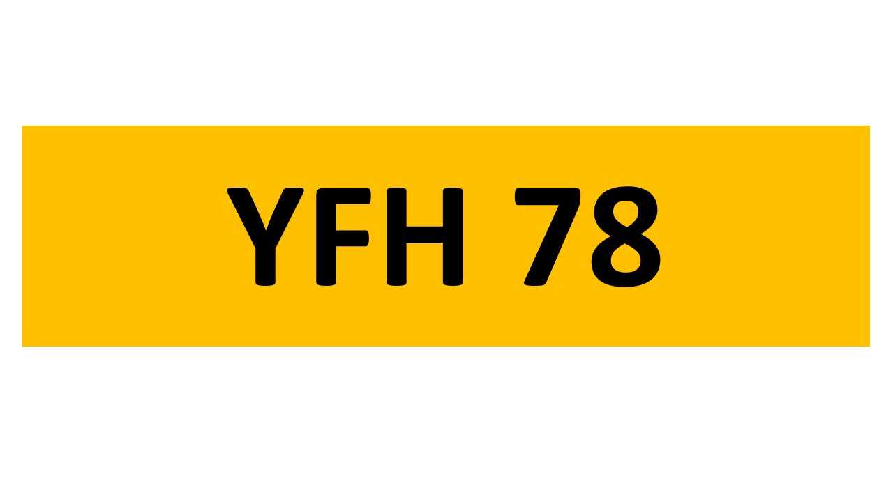 Lot 201 - REGISTRATION ON RETENTION - YFH 78