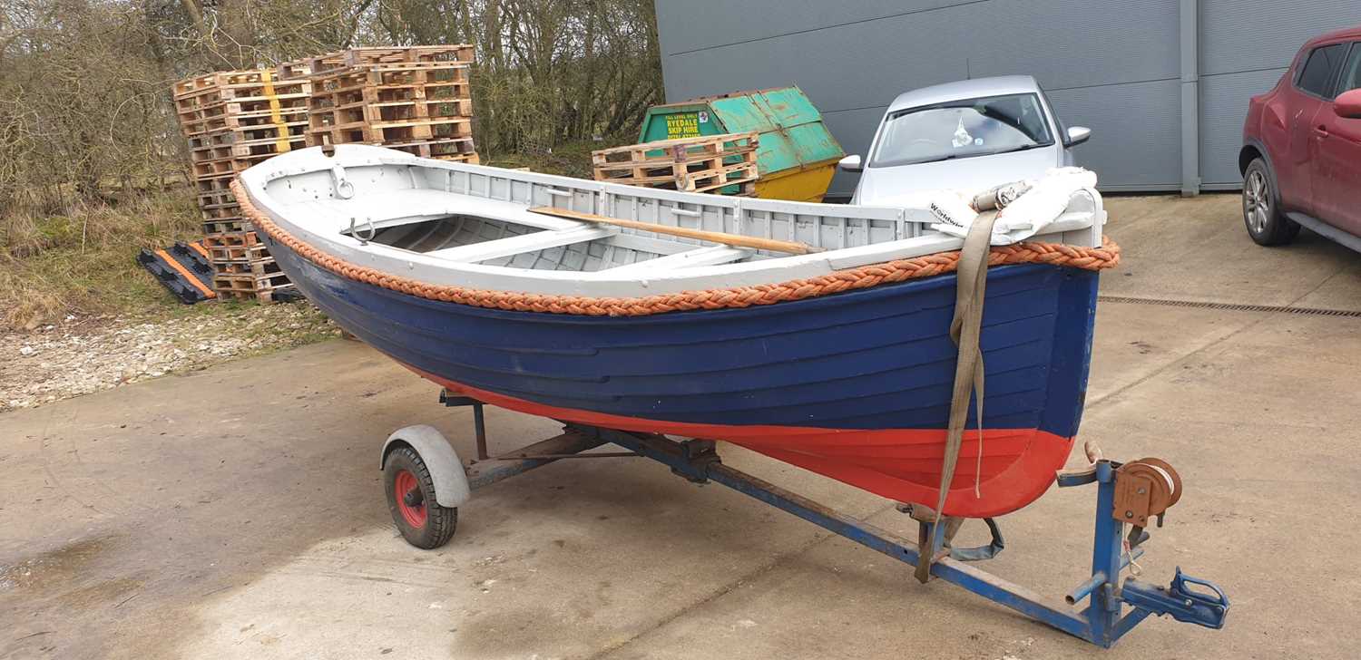 Lot 67 - CLINKER ROWING BOAT