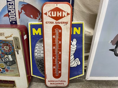 Lot 6 - KUHN THERMOMETER SIGN