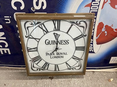 Lot 219 - GUINESS WALL CLOCK