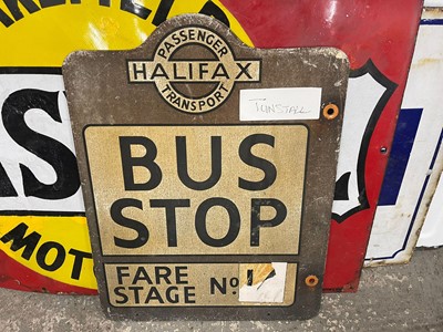 Lot 316 - DOUBLE SIDED BUS SIGN