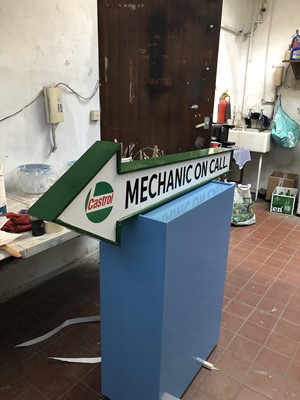 Lot 8 - CASTROL MECHANIC ON CALL DOUBLE SIDED SIGN