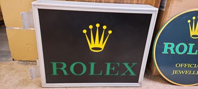 Lot 359 - ROLEX ILLUMINATING SIGN