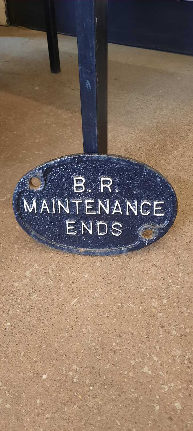 Lot 426 BR MAINTENANCE END SIGN