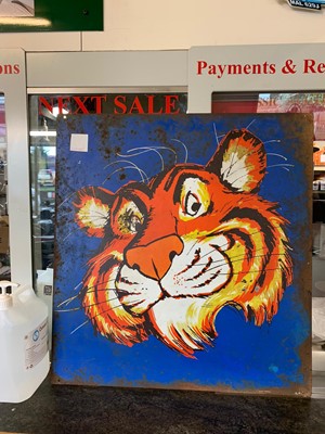 Lot 86 - GENUINE ESSO TIGER SIGN DOUBLE SIDED