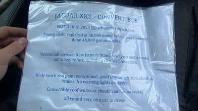 Lot 153 - 2001 JAGUAR XK8 CONVERTIBLE