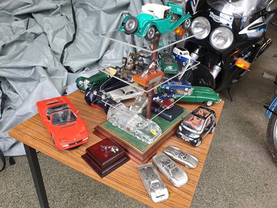 Lot 516 - COLLECTION OF MODEL CARS ON STAND