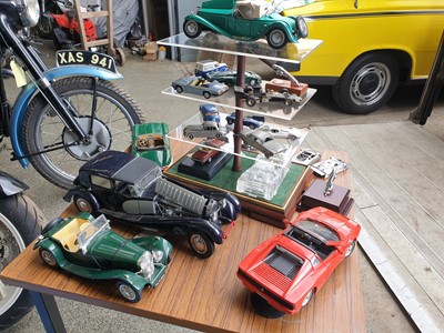 Lot 516 - COLLECTION OF MODEL CARS ON STAND