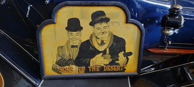 Lot 576 - SONS OF THE DESERT SIGN