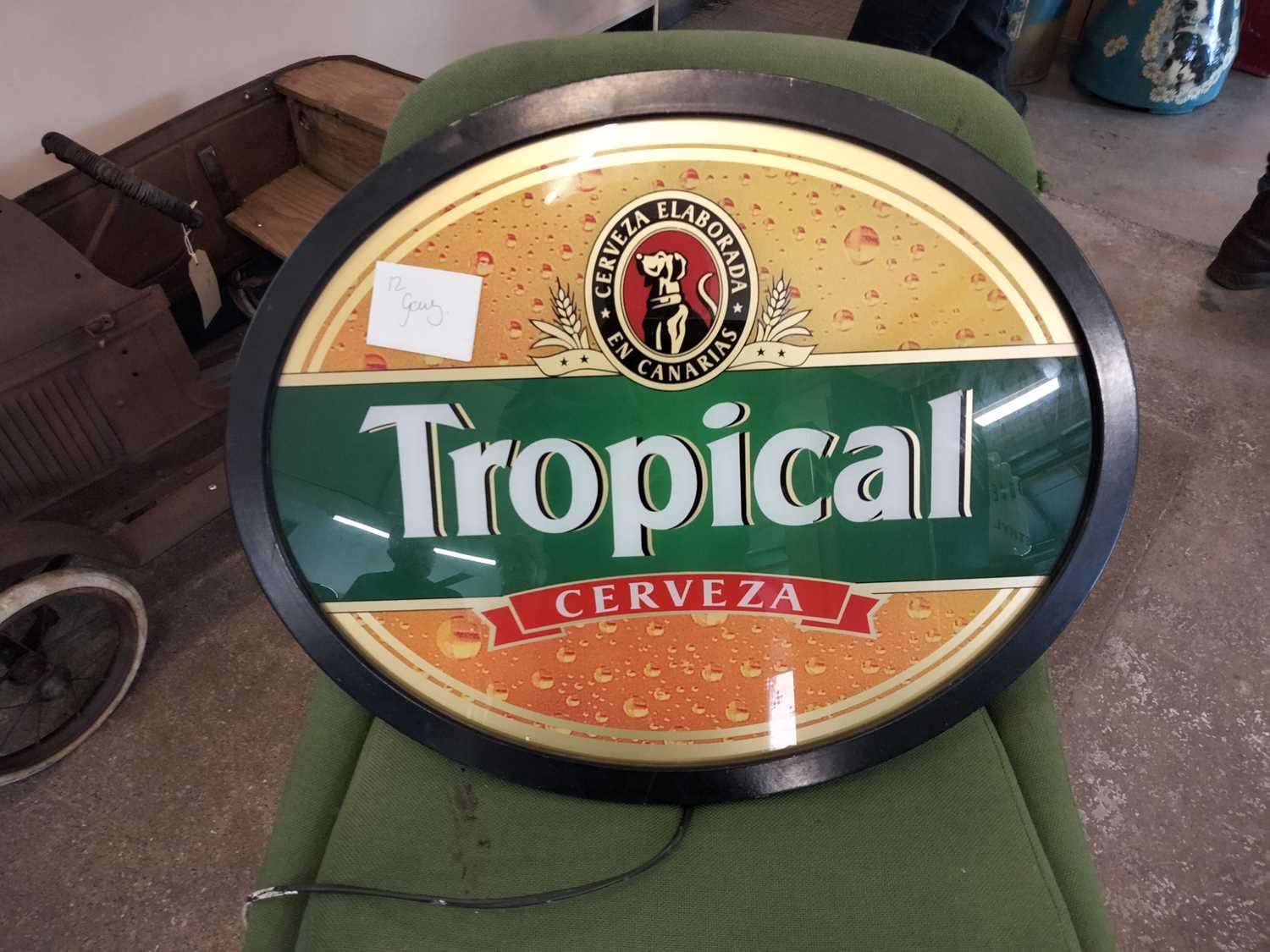 Lot 584 - ILLUMINATED TROPICAL SIGN