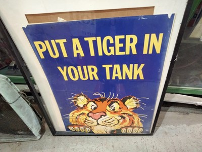 Lot 598 - PUT A TIGER IN YOUR TANK ESSO SIGN