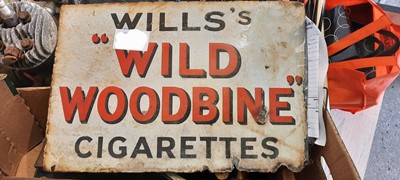 Lot 39 - WILLS WOODBINE DOUBLE SIDED SIGN