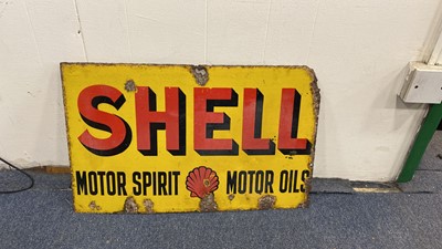 Lot 186 - METAL SHELL OIL GARAGE SIGN