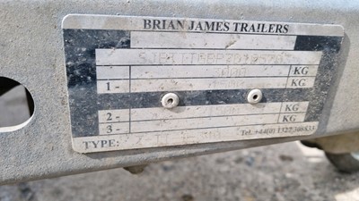 Lot 394 - 2007 BRIAN JAMES TWIN AXLE TILT BED CAR TRANSPORTER