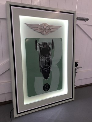 Lot 421 - LARGE ILLUMINATED MORGAN SIGN