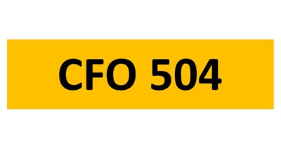 Lot 558 - REGISTRATION ON RETENTION - CFO 504