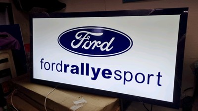 Lot 449 - FORD RALLYE SPORT LIGHTBOX