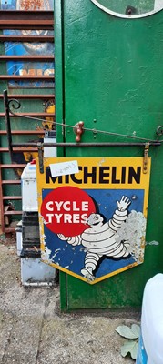 Lot 333 - MICHELIN DOUBLE SIDED SIGN WITH BRACKET