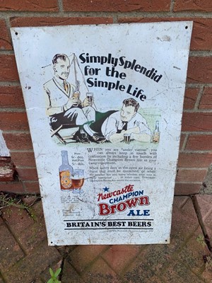 Lot 499 - NEWCASTLE BROWN SIGN