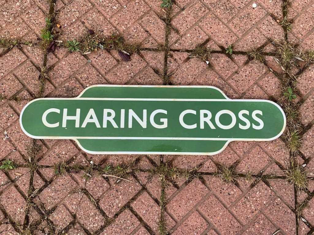 Lot 519 - CHARING CROSS RAILWAY SIGN