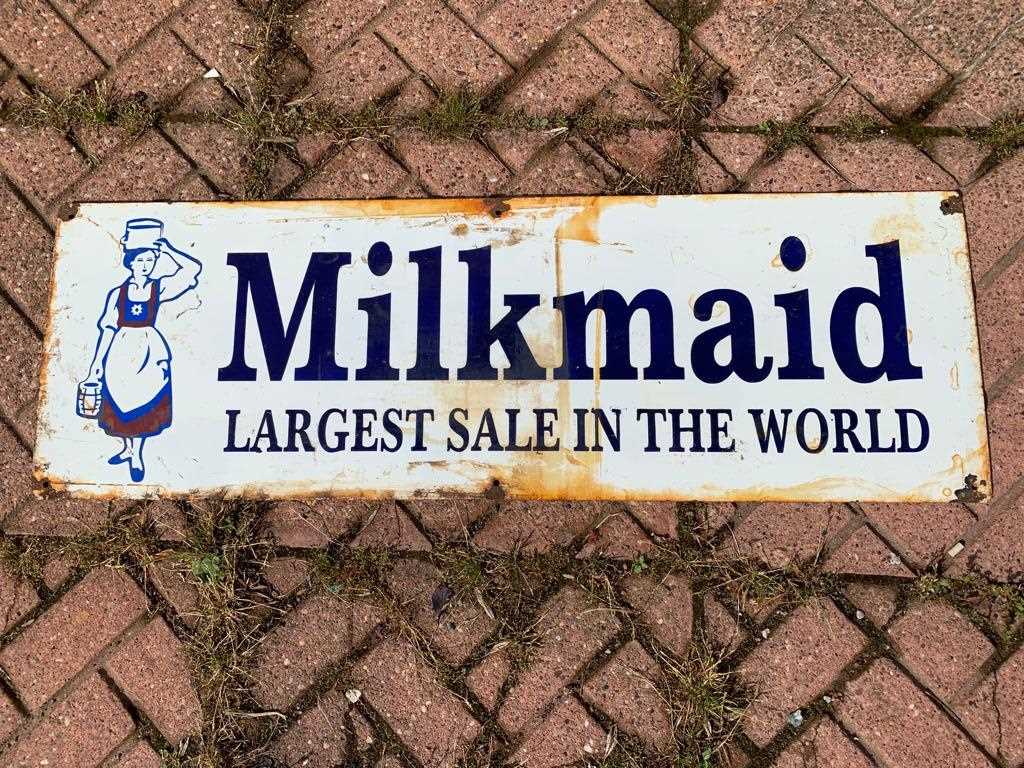 Lot 531 - MILKMAID SIGN