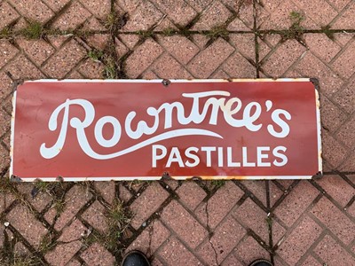 Lot 539 - ROWNTREE PASTILLES SIGN